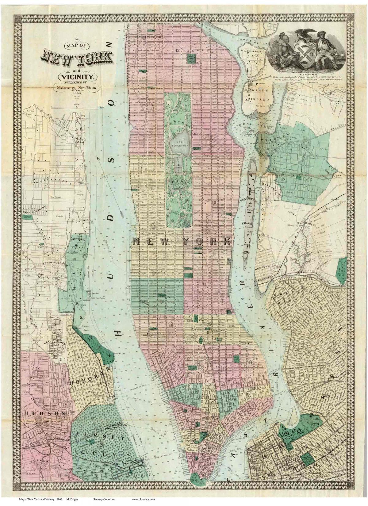 histórico de Manhattan mapas