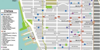 Mapa de Chelsea de Manhattan