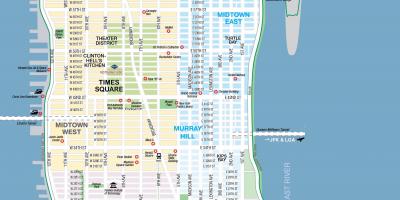 Libre para imprimir el mapa de Manhattan NYC