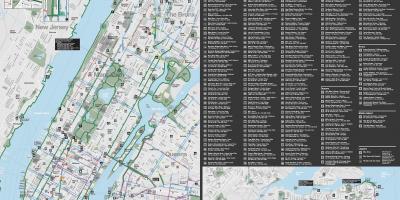 Manhattan carril bici mapa