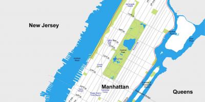 Manhattan de la ciudad de mapa imprimible