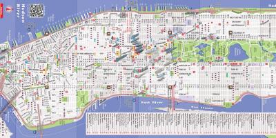 Mapa detallado de Manhattan ny
