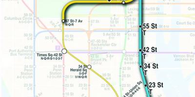 Mapa de la segunda avenida, metro