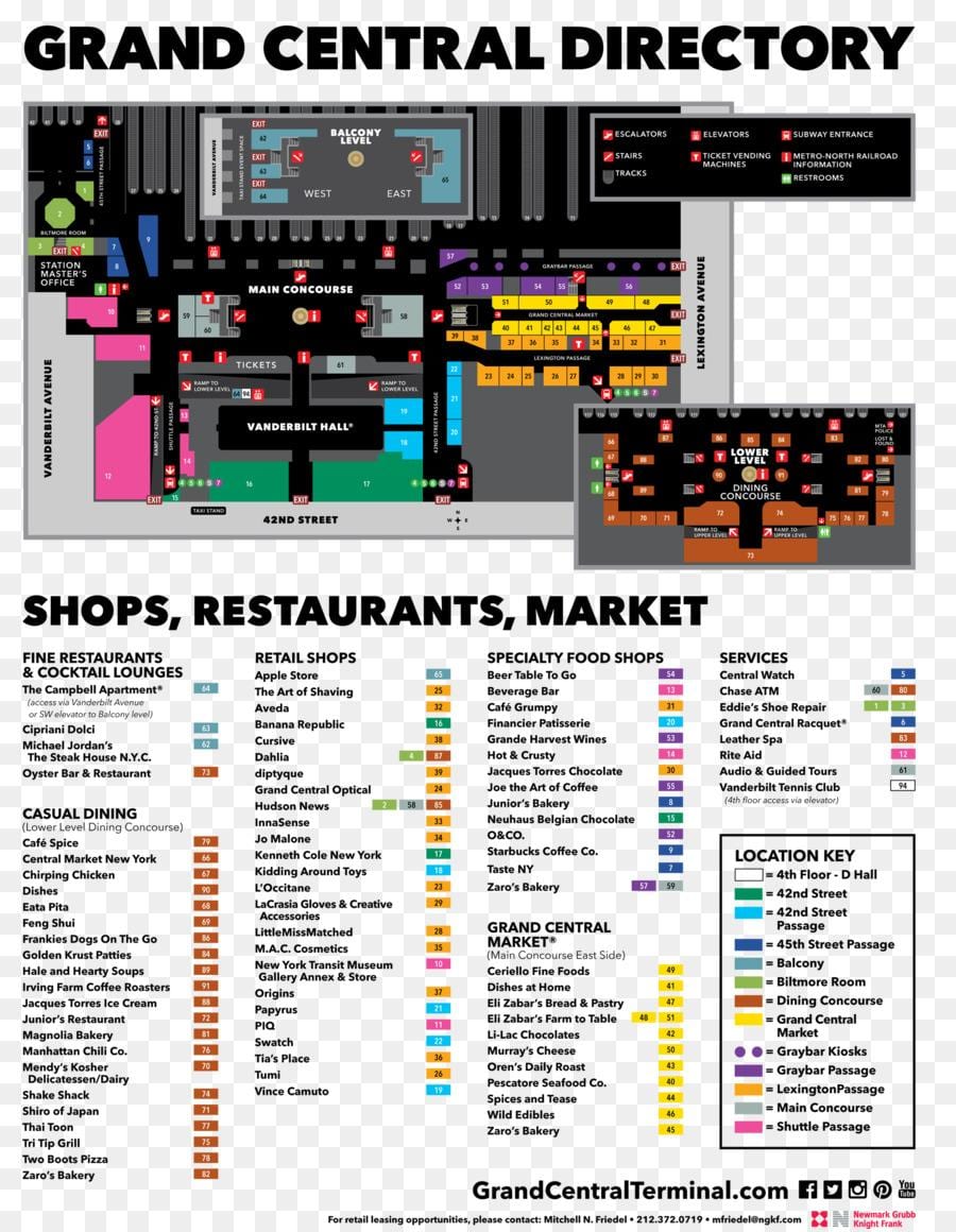 la grand central station de metro mapa