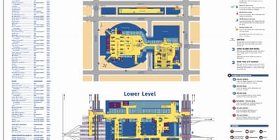 Penn station en Manhattan mapa